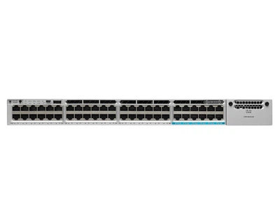 WS-C3850-12X48U-L - 48 10/100/1000 з 12 100Мб/с/1/2.5/5/10 Гб/с UPOE Ethernet порти, з 1100W AC power supply, 1RU, LAN Base, Cisco Catalyst 3850 Stackable Комутатор Refurbished