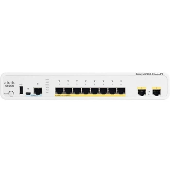 WS-C2960CPD-8PT-L - PD PSE 8x FE [RJ45], PoE, 2x 1G PoE+ Input, LAN Base, Cisco Catalyst 2960C Комутатор Refurbished