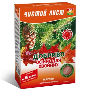 Удобрение для хвойников осеннее Чистый Лист / 300 г