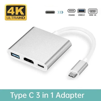 Адаптер перетворювач конвертер Type-C - HDMI USB Type-C 4K. V2.0