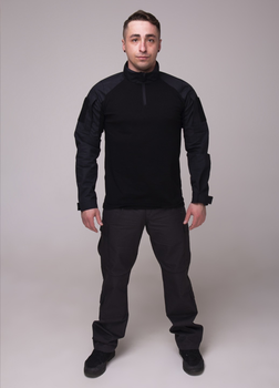Костюм тактический рубашка убакс и брюки Карго GorLin 52 Черный (БР24/Т44)