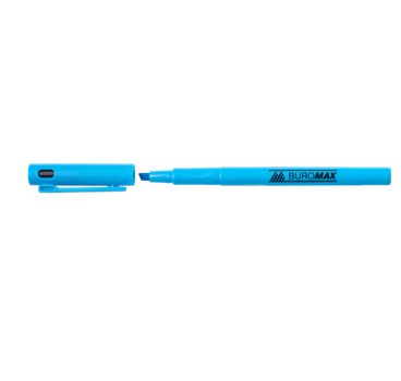 Маркер текстовий Buromax Slim на водній основі 1-4 мм тонкий Синій (BM.8907-02)