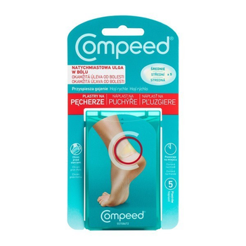Пластир від мозолів та пухирів середній розмір Компід, Compeed Blister Medium Plasters, 5 шт