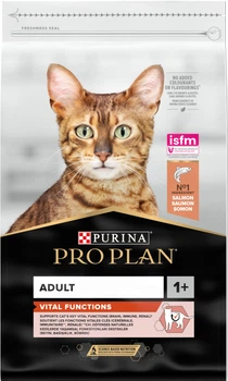Сухий корм для кішок Purina Pro Plan Adult 1+ Vital Functions з лососем