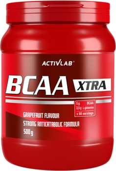 Aminokwas Activlab BCAA Xtra 500 g Jar Strawberry (5907368875798)