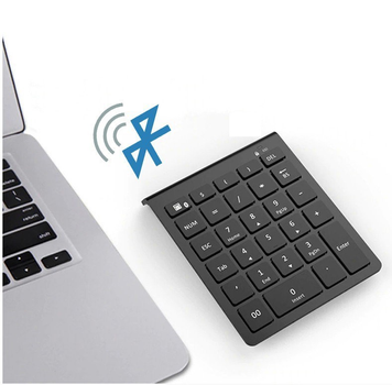 Клавиатура цифровая bluetooth беспроводная 28 клавиш для Windows 10/11 Черная