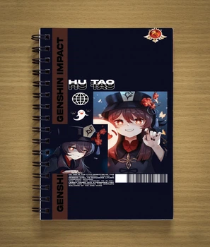 Блокнот Sketchbook Скетчбук с принтом Genshin Impact Первоначальный бог Геншин Импакт #02 Hu Tao