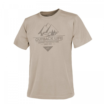 Футболка Outback Life Helikon-Tex Khaki XL Тактична чоловіча