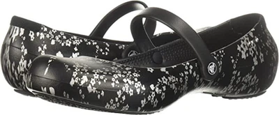 Кроксы crocs для девочки 34 г. черно серебристые