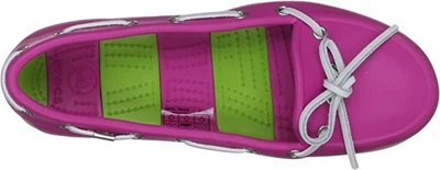 Кроксы crocs для девочки 35р - 22см розовые с зеленым