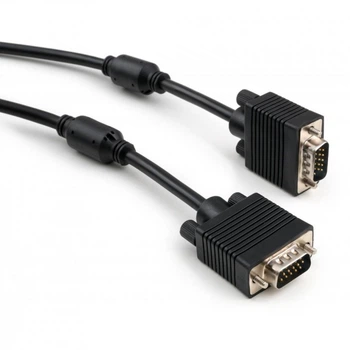 Кабель мультимедийный VGA M to VGA M 15.0m Vinga (VCPVGAF15BK) (193973)