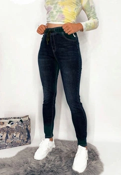 Джинсы X&D Jeans Американка на резинке Тёмно-синие 27 (42-44)
