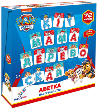 Набор магнитов Magdum Щенячий патруль Абетка (ML4034-12) (4820215153898)