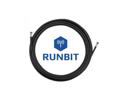 Коаксиальный кабель RunBit 3D-FB для 3G 4G антенн с низким затуханием сигнала ( премиум аналог RG58), 10м