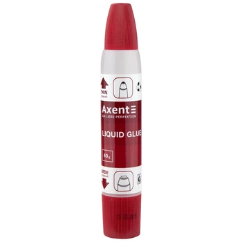 Клей силікатний 40гр,2 аплікатора Axent 7201-А (36)