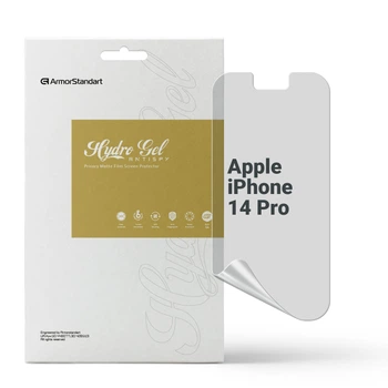 Защитная пленка для Apple iPhone 14 Pro гидрогелевая конфиденциальная противоударная бронепленка Anti-spy на телефон ArmorStandart защита стекла антишпион пленка (ARM63994)