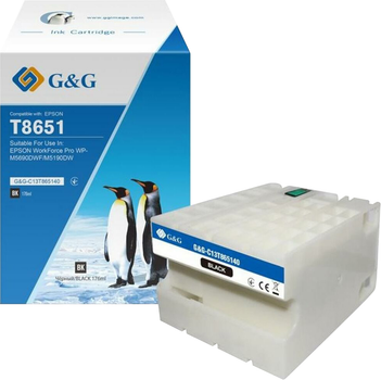 Картридж G&G для Epson WF-M5190/WF-M5690 Black (G&G-C13T865140)