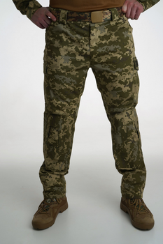 Тактические брюки рип-стоп с карманами для наколенников SM Group розмір XL Пиксель