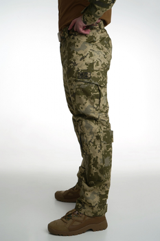 Тактичні брюки ріп-стоп з кишенями для наколінників SM Group размер 2XL Піксель