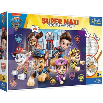 Пазли Trefl SUPER МАХІ Весела команда Нові змагання + розмальовка 24 ел (TR41002)