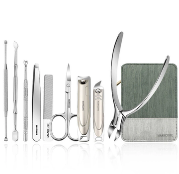 Набор для маникюра и педикюра makeup Manicure Set из нержавеющей стали в сумке 9 предметов