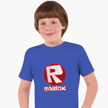 Детская футболка для мальчиков Роблокс (Roblox) (25186-1708-60) 88-104 см Хлопок Синий