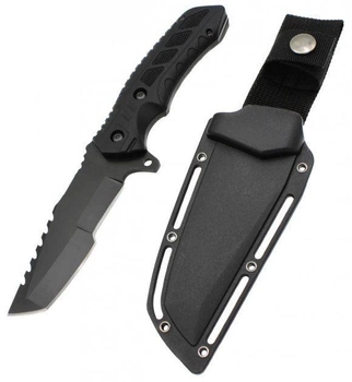 Туристический охотничий нескладной нож JCF JGF28 (Черный)