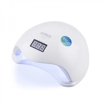 УФ LED лампа светодиодная для маникюра SUNUV Sun 5 SE White 36 Вт таймер 10 30 60 и 99 сек цвет белый