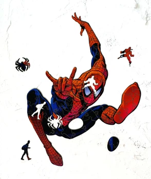 Дерев'яний фігурний пазл Max Woody "Spider Man" A4 53 деталі