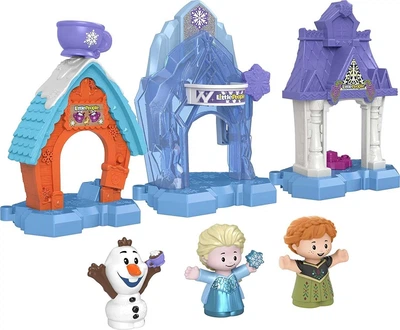 Ігровий набір Fisher-Price Disney Frozen Snowflake Village Село Сніжинок з фігурками Анни, Ельзи та Олафа