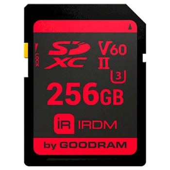 Карта пам'яті GOODRAM SDXC IRDM 256GB UHS-II U3 V60 (IR-S6B0-2560R11)