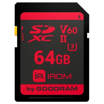 Карта памяти GOODRAM 64 GB SDXC UHS-II U3 IRDM IR-S6B0-0640R11