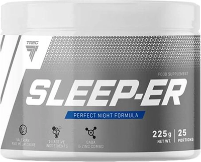 Suplement diety Trec Nutrition Sleep-ER Nocna Formuła Regeneracyjna 225 g cytryna (5902114018931)