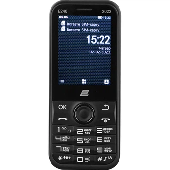 Мобільний телефон 2E E240 2022 Black (688130245159)