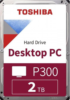 Накопичувач HDD SATA 2.0 TB Toshiba P300 7200rpm 256MB (HDWD320UZSVA)