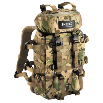 Туристический рюкзак Neo Tools 84-325 30л полиэстер 600D Зеленый/Камуфляж