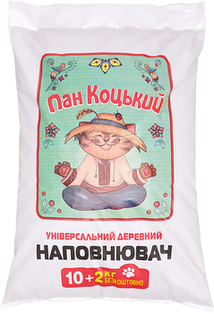 Універсальний деревний наповнювач Пан Коцький 12 кг 40 л (4820270040072)