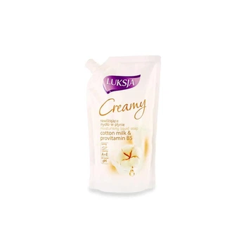 Рідке крем-мило Luksja Cotton milk&provitamin B5 змінний блок 400 мл (5900998004118)