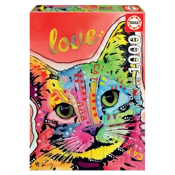 Пазл "Tilt Cat Love. Дин Руссо", 1000 элементов Educa (8412668192577)