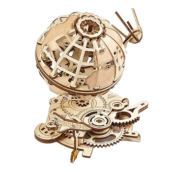 Механічний 3D конструктор "Глобус", 184 елемента UGEARS (4820184121096)