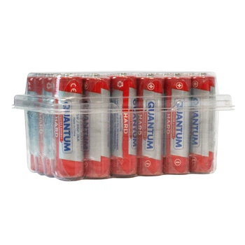Сольова батарейка Quantum Hard R6P/AA 24 шт/уп plastic case