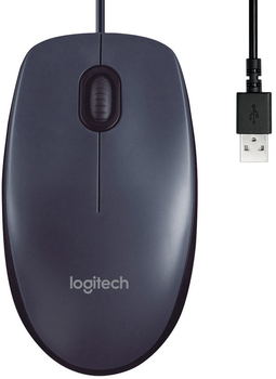 Миша Logitech M100 USB Black (910-006652)