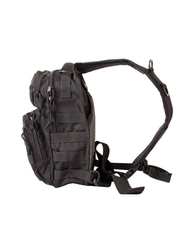 Рюкзак тактичний однолямковий KOMBAT UK Mini Molle Recon Shoulder Bag 10 ltr Uni чорний (kb-mmrsb-blk)