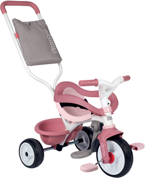 Rower dziecięcy 3 w 1 Smoby Toys Bi Muvy Comfort metaliczny różowy 68x52x101 cm (7600740415)