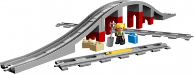 Zestaw klocków LEGO DUPLO Tory kolejowe i wiadukt 26 elementów (10872)