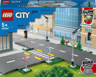 Zestaw klocków LEGO City Town Płyty drogowe 112 elementów (60304)