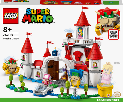 Zestaw klocków LEGO Super Mario Zestaw rozszerzający "Zamek Peach" 1216 elementów (71408)