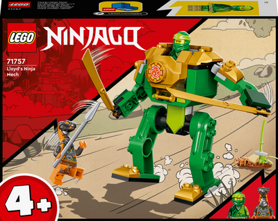 Zestaw klocków LEGO NINJAGO Mech Ninja Lloyda 57 elementów (71757)