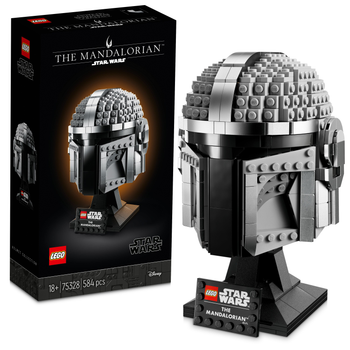 Zestaw klocków LEGO Star Wars Hełm Mandalorianina 584 elementy (75328)