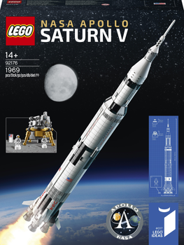 Zestaw klocków LEGO Ideas Rakieta NASA Apollo Saturn V 1969 elementów (92176)